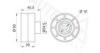 AUTEX 651364 Deflection/Guide Pulley, timing belt